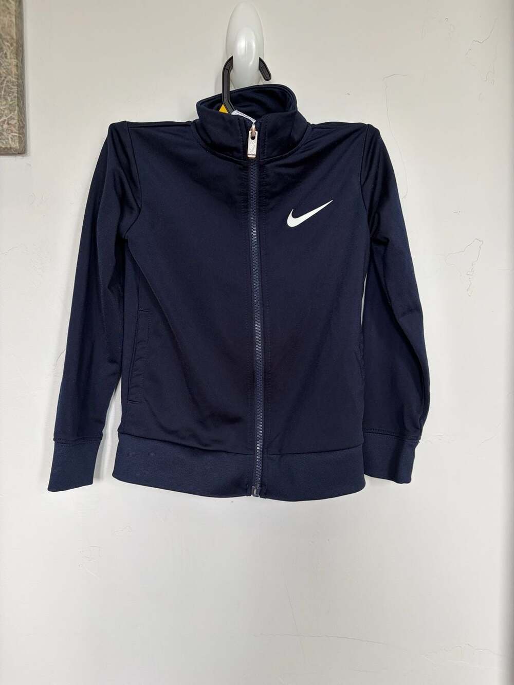 Nike Girls Navy Full-Zip Track Jacket Size XS (3-4 Years)